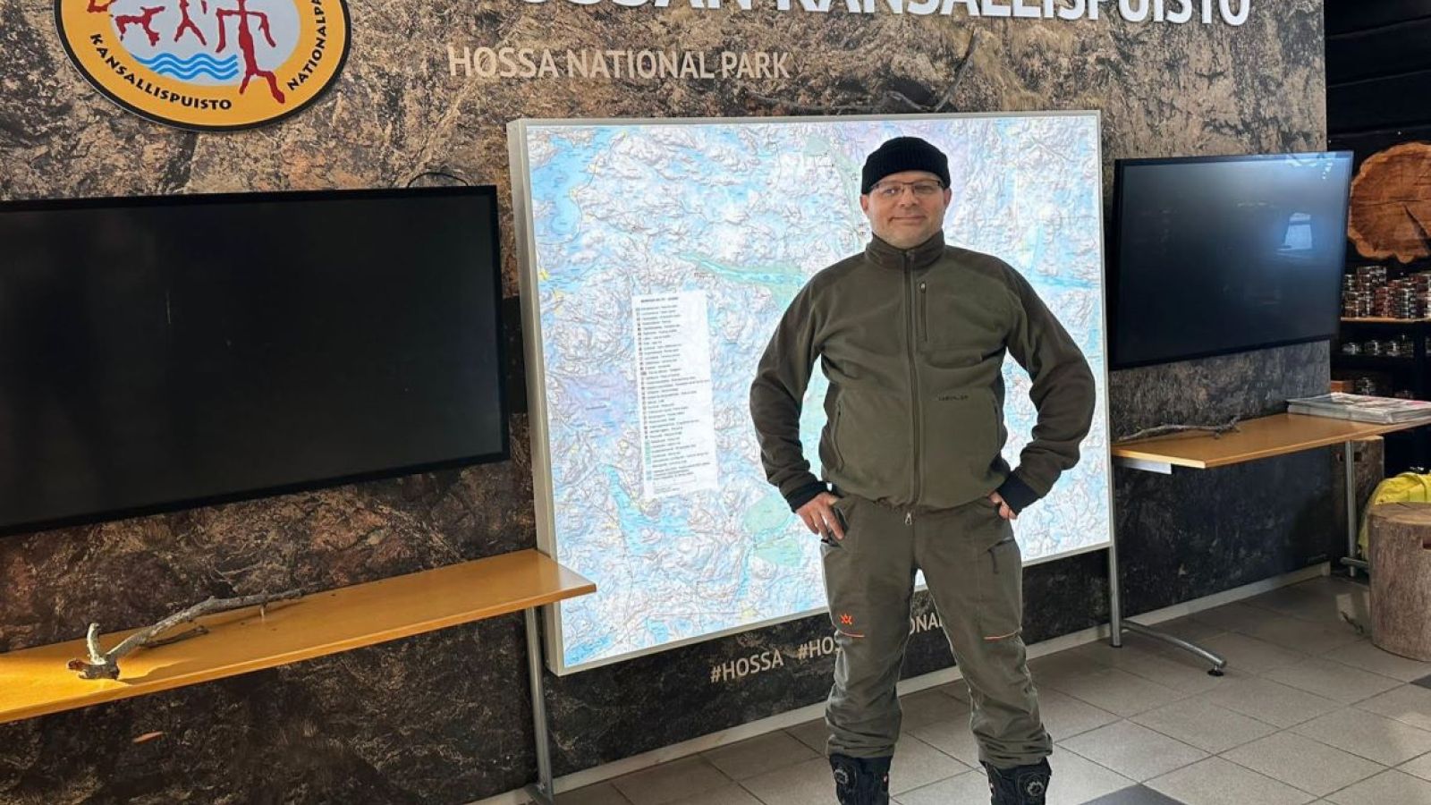 Hossan retkeilykeskuksen aula